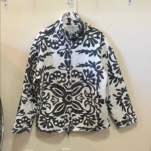 Zara embroidered printed Quilt Jacket